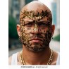 TATOUAGES EPHEMERES DE VISAGE THUG LIFE 30 X 13 CM