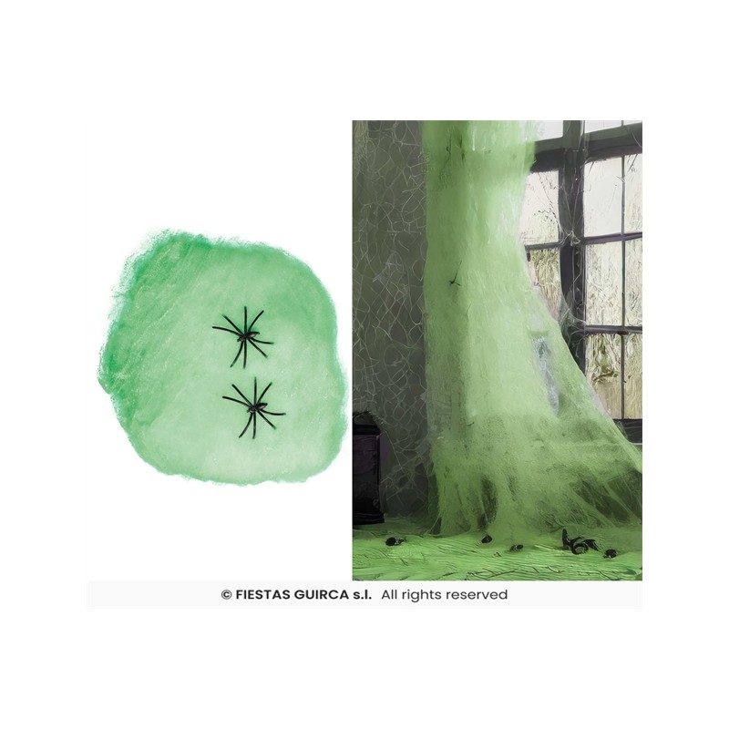 TOILE D'ARAIGNEE VERTE 100 GR