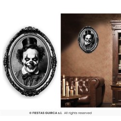 AUTOCOLLANT CADRE EPOQUE CLOWN 30 X 23 CM