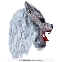 MASQUE DE LOUP EN LATEX AVEC FOURRURE
