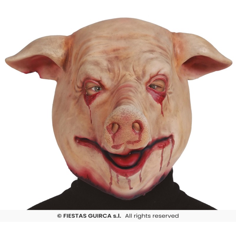 MASQUE DE COCHON EN SANG SAW EN LATEX MASQUE DE COCHON EN SANG SAW EN LATEX