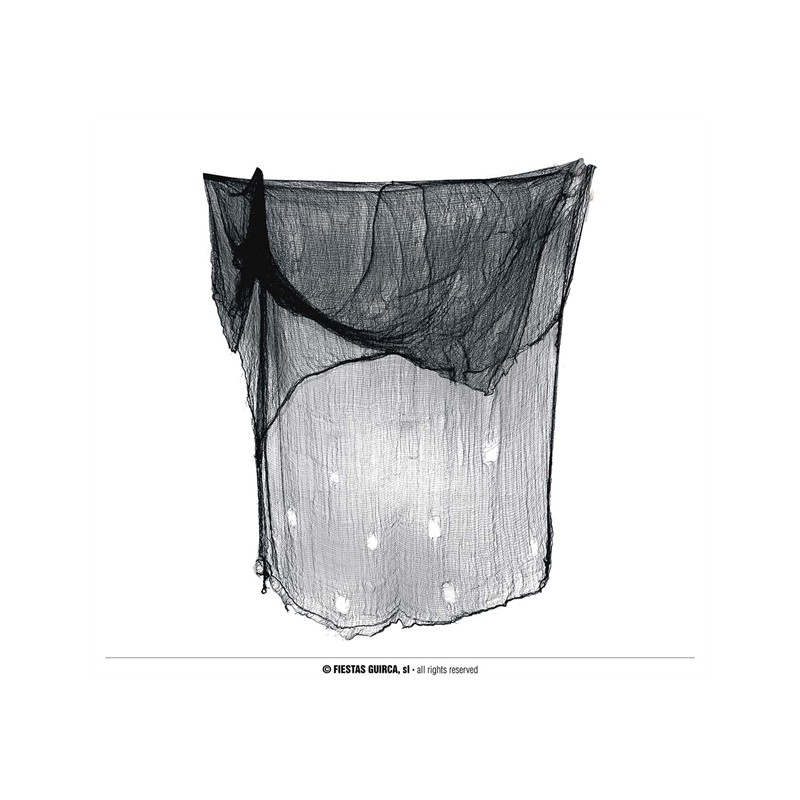RIDEAU DECHIRE OU TISSU NOIR 200 X 500 CM 