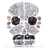 COFFRET DE 270 PIECES POUR BRACELETS HALLOWEEN BOITE CRANE DIY