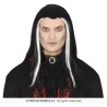 PERRUQUE VAMPIRE HOMME CHEVEUX LONGS NOIRS MECHES BLANCHES PERRUQUE VAMPIRE HOMME CHEVEUX LONGS NOIRS MECHES BLANCHES