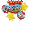BOUQUET DE 5 BALLONS METALLIQUES MICKEY ET SES AMIS
