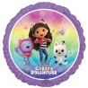 BALLON METALLIQUE ROND GABBYCHAT OU GABBY'S DOLLHOUSE 43 CM
