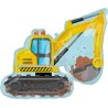 BALLON METALLIQUE PELETEUSE ENGIN DE CONSTRUCTION 71 X 66 CM 