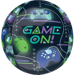 BALLON METALLIQUE ORBZ JEU VIDEO GAME ON 38 X 40 CM 