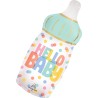 BALLON METALLIQUE BIBERON HELLO BABY PASTEL MULTICOLORE  BABY SHOWER 43 X 71 CM