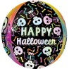 BALLON METALLIQUE ORBZ SQUELETTE DIA DE LOS MUERTOS COLORE HALLOWEEN 40 X 38 CM