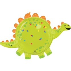 BALLON METALLIQUE DINOSAURE RIGOLO VERT 78 X 53 CM 