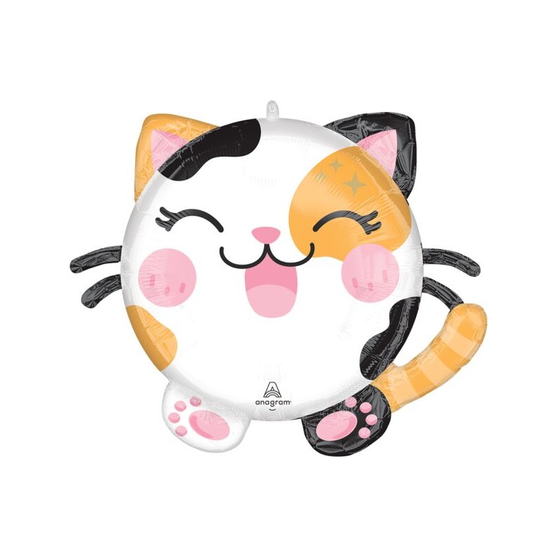 BALLON METALLIQUE KAWAII KITTY CHAT 50 X 48 CM BALLON METALLIQUE KAWAII KITTY CHAT 50 X 48 CM