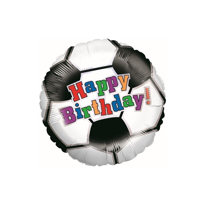 BALLON METALLIQUE BALLON DE FOOT HAPPY BIRTHDAY 46 CM BALLON METALLIQUE BALLON DE FOOT HAPPY BIRTHDAY 46 CM