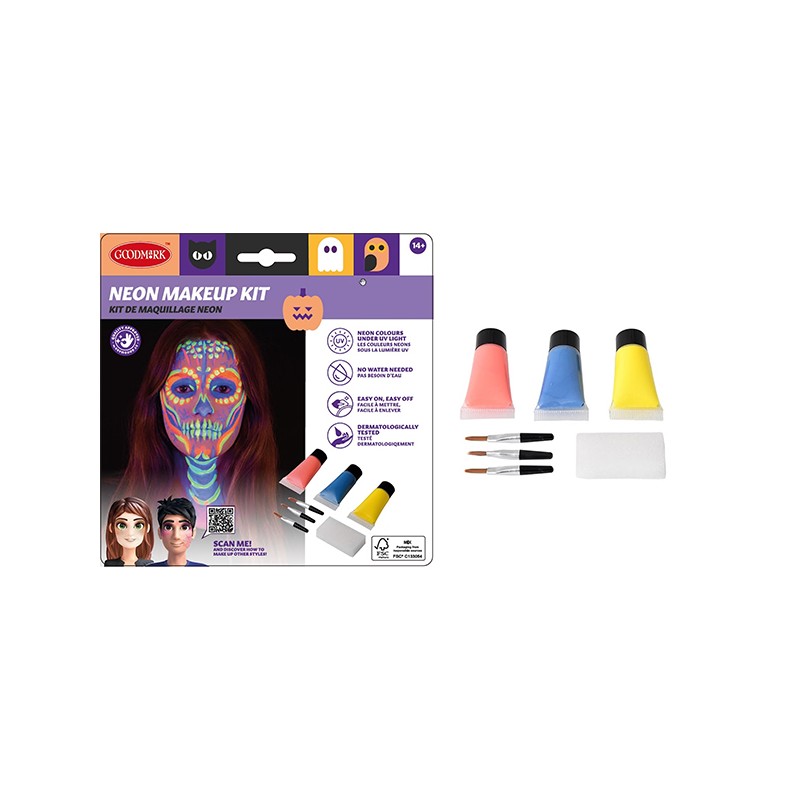 KIT MAQUILLAGE REAGISSANT A LA LUMIERE UV KIT MAQUILLAGE REAGISSANT A LA LUMIERE UV