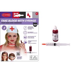 KIT MAQUILLAGE FAUX SANG + SERINGUE INFIRMIERE HALLOWEEN
