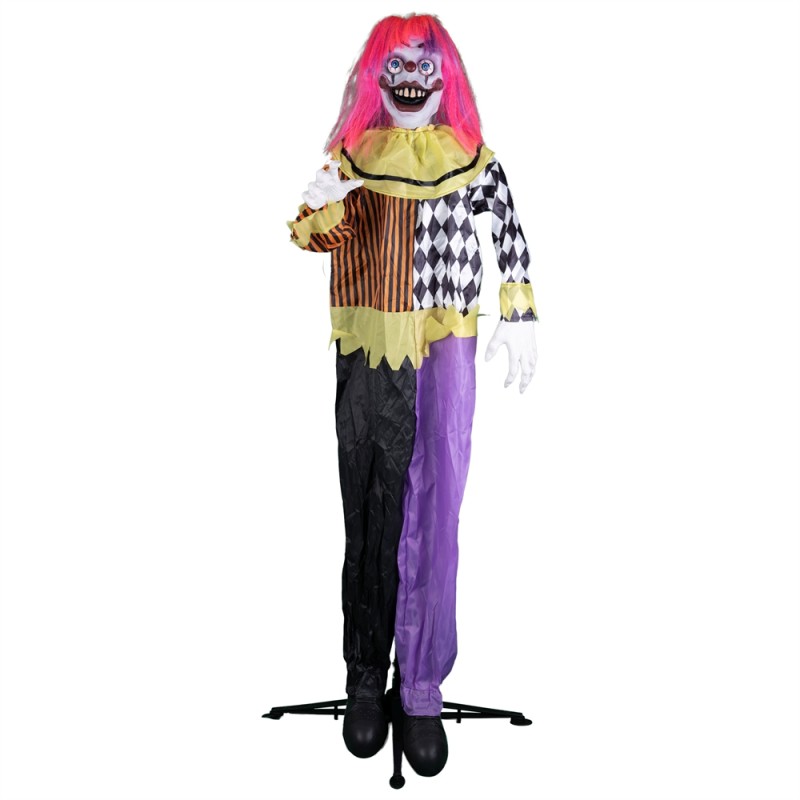 DECORATION HALLOWEEEN CLOWN ONDULANT ANIMATRONIC 160 CM DECORATION HALLOWEEEN CLOWN ONDULANT ANIMATRONIC 160 CM