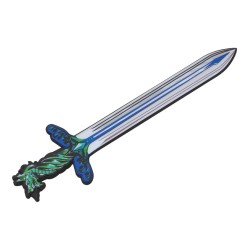 EPEE CHEVALIER DRAGON BLEU EN MOUSSE 