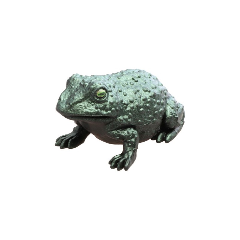 CRAPAUD PLASTIQUE VERT IRISE 7.5CM X 12.5CM X 6.5CM
