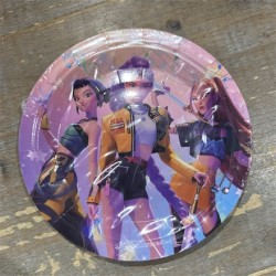 10 ASSIETTES EN CARTON DEMON HUNTER K POP 18 CM