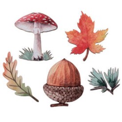DECORATION CONFETTIS AUTOMNE A PARSEMER