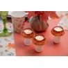 PORTE BOUGIE CHAMPIGNON DIAMETRE 6.5 CM X 9 CM  ORANGE