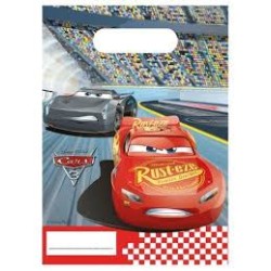 6 SACHETS DE FETES CARS POR CADEAUX + BONBONS