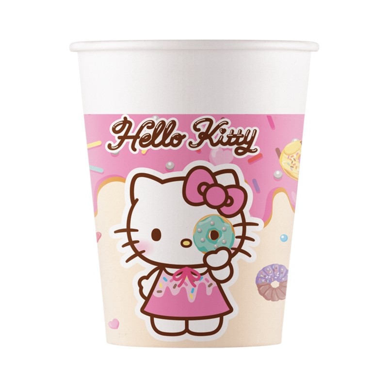 20 GOBELETS COMPOSTABLE HELLO KITTY KUROMI 20 GOBELETS COMPOSTABLE HELLO KITTY KUROMI