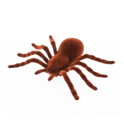 ARAIGNEE BRUNE FLOQUEE 18CM X 11.5CM X 3.5CM