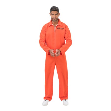 DEGUISEMENT HOMME COMBINAISON PRISSONIER TAILLE 180 CM 