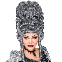 PERRUQUE GOTHIQUE MARQUISE GRISE ANTHRACITE EXTRA HAUTE