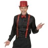 BRETELLES SEQUINS OU PAILLETTES ROUGE