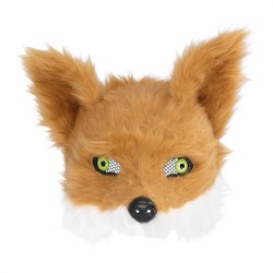 DEMI MASQUE RENARD PELUCHE 