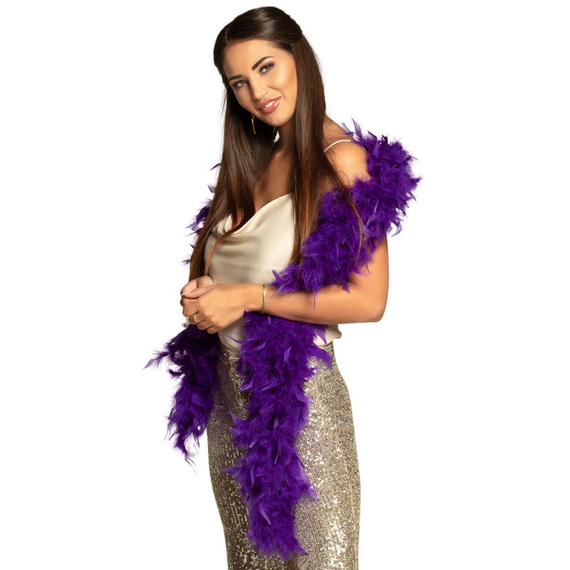 BOA PLUMES VIOLET 80 CM 50 G BOA PLUMES VIOLET 80 CM 50 G