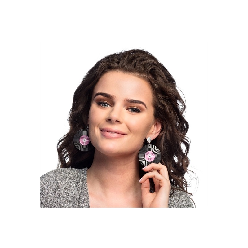 BOUCLE D'OREILLES DISQUE VINYL ANNEES 50 A 80 DISCO BOUCLE D'OREILLES DISQUE VINYL ANNEES 50 A 80 DISCO