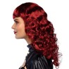 PERRUQUE CHEVEUX LONGS ONDULES ROUX AVEC FRANGE LADY STEAMPUNK PERRUQUE CHEVEUX LONGS ONDULES ROUX AVEC FRANGE LADY STEAMPUNK