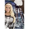 COLLANT NOIR IMPRESSION SQUELETTE BLANC ADULTE TAILLE STANDARD 40 DEN