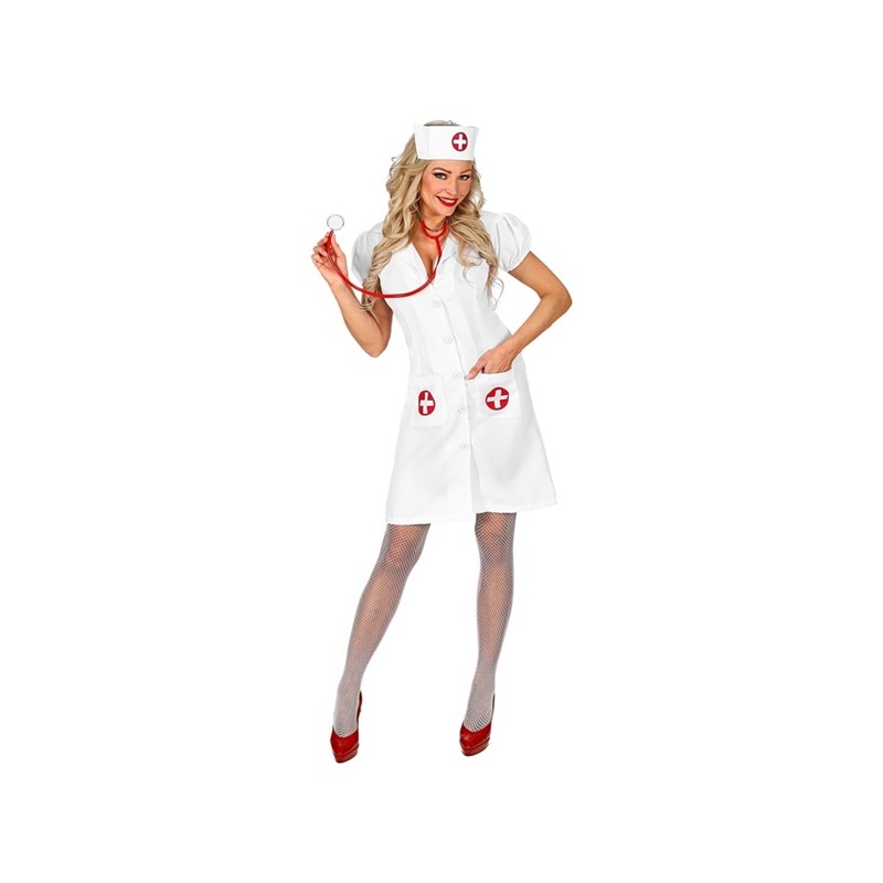 DEGUISEMENT INFIRMIERE TAILLE XL ROBE + COIFFE DEGUISEMENT INFIRMIERE TAILLE XL ROBE + COIFFE