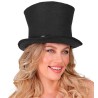 CHAPEAU HAUT DE FORME NOIR QUALITE SUPERIEURE