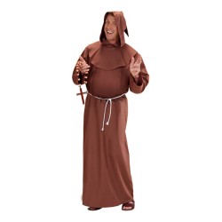 DEGUISEMENT MOINE MARRON TAILLE L ROBE A CAPUCHE CEINTURE 