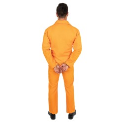 DEGUISEMENT PRISONNIER AMERICAIN COMBINAISON ORANGE TAILLE S/M
