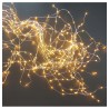 CASCADE DE GUIRLANDES 20 FILS LED X 20 LEDS  GOLD OU OR