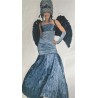 DEGUISEMENT ANGE HALLOWEEN  ROBE GRISE TAILLE M DEGUISEMENT ANGE HALLOWEEN  ROBE GRISE TAILLE M
