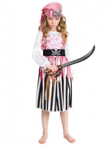 DEGUISEMENT PINK PIRATE TAILLE 6 ANS
