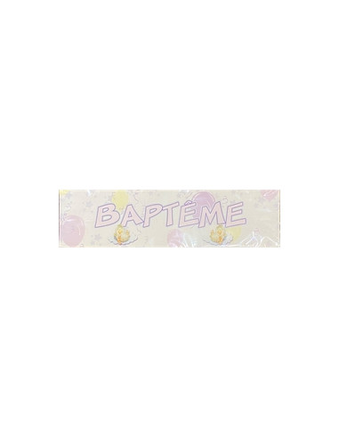 BANNER BAPTEME 2.44 METRES 