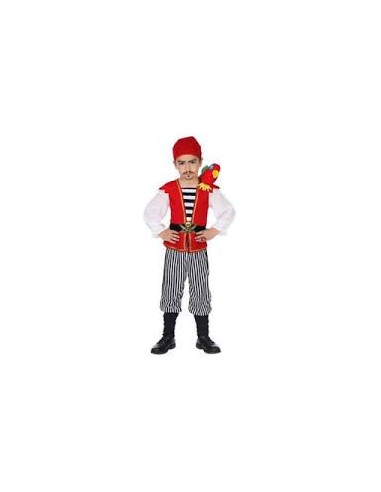 DEGUISEMENT PIRATE ROUGE TAILLE 116 CM 