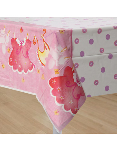 NAPPE PLASTIFIEE ROSE IT'S A GIRL 137...