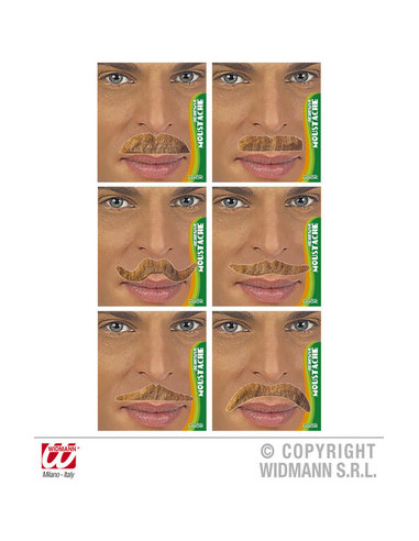 MOUSTACHES CHATAIN CLAIR ASSORTIES