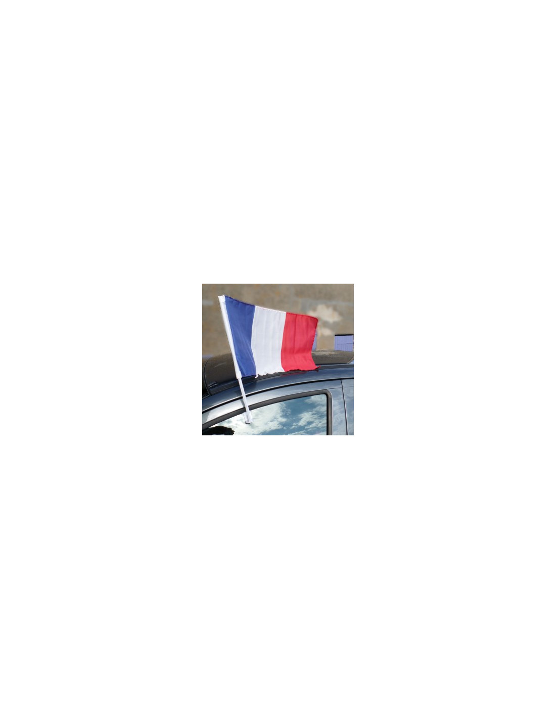 Drapeau France 30 x 45 cm en plastique + Fixation voiture, Articles de  fête, Drapeau hampe bois, Drapeaux & supporters