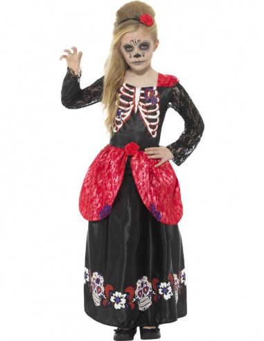 DEGUISEMENT FILLE  DAY OF DEAD TAILLE...