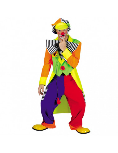DEGUISEMENT CLOWN FLUO OLAF TAILLE 48/50